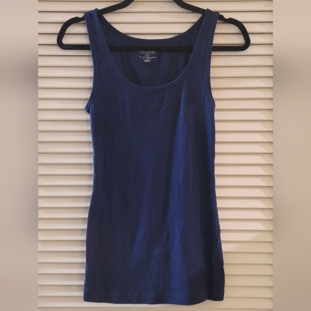 Old Navy - Blue Sleeveless Ribbed Tank Top